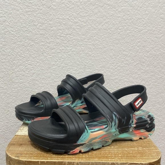 Hunter Bloom Algae Marble Slingback Sandal - Picture 4 of 7